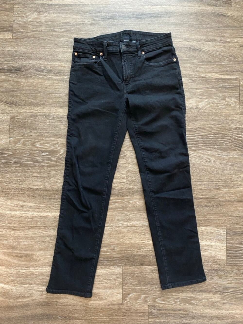 American Eagle Mens AirFlex Plus Black Slim Jeans 31x32 Stretch Denim Streetwear
